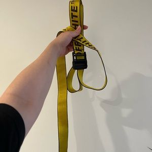 Authentic off white industrial yellow belt